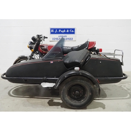 935 - Yamaha XS750 sidecar outfit. 1978. 747cc
Engine No. 1T5-104392
Has been stood for some time so will ... 