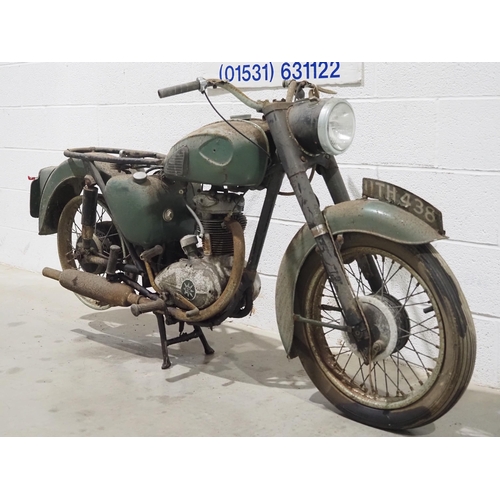 937 - BSA C15 motorcycle project. 1960. 250cc
Frame No. C15 15122
Engine No. C15 14993
Has been dry stored... 