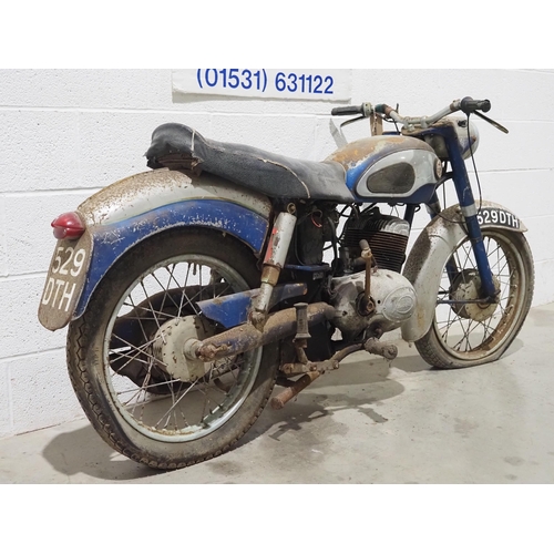 938 - James Superswift motorcycle project. 250cc
Frame No. EM25-399
Engine No. 429D 12970
Has been dry sto... 