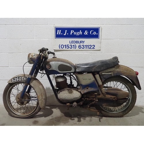 938 - James Superswift motorcycle project. 250cc
Frame No. EM25-399
Engine No. 429D 12970
Has been dry sto... 