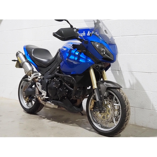 943 - Triumph Tiger 1050 motorcycle. 2007. 1050cc. 
Non runner but engine turns over. Cat C in 2015. Comes... 