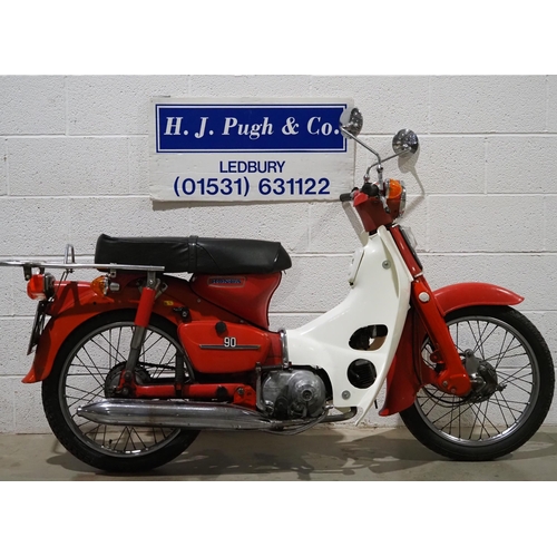 948 - Honda C90 moped. 1977. 90cc. 
Runs but will need recommissioning as has been stored for some time an... 