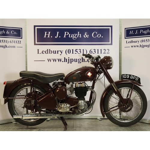 952 - BSA C11G motorcycle. 1956. 250cc. 
Frame No. BC115416998
Engine No. BC11G22568
Engine turns over wit... 