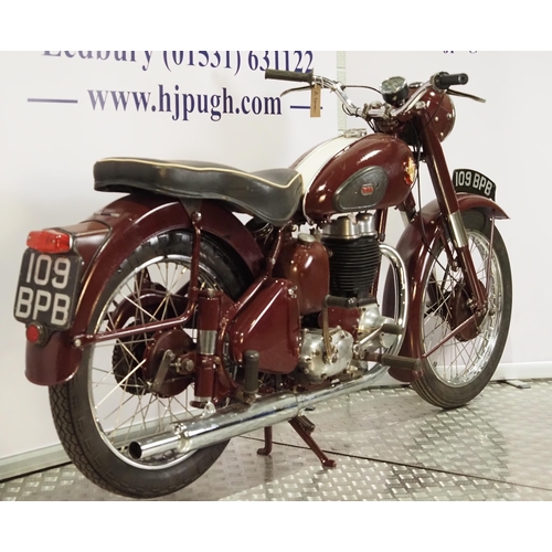 952 - BSA C11G motorcycle. 1956. 250cc. 
Frame No. BC115416998
Engine No. BC11G22568
Engine turns over wit... 