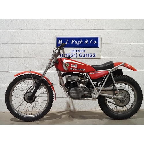 955 - Bultaco 350 Sherpa T trials motorcycle. 1978. 325cc. 
Frame No. 19902443. V5 states 19902445
Engine ... 