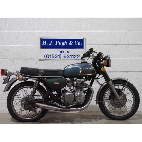 958 - Honda CB350F motorcycle. 1972.
Frame No. 1025955
Engine No. CB350FE-1026008
Engine turns over with c... 
