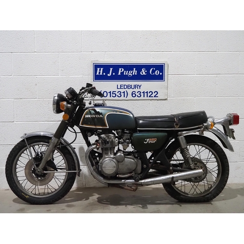 958 - Honda CB350F motorcycle. 1972.
Frame No. 1025955
Engine No. CB350FE-1026008
Engine turns over with c... 