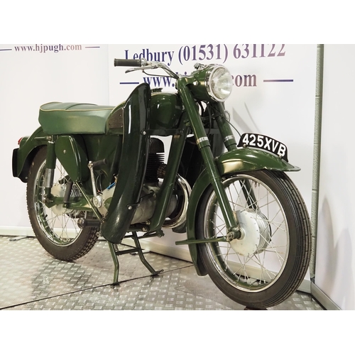 960 - Francis Barnett Cruiser 75 motorcycle. 1956. 225cc. 
Frame No. WB14383
Engine No. 842A/1138
Runs and... 