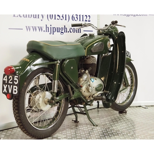 960 - Francis Barnett Cruiser 75 motorcycle. 1956. 225cc. 
Frame No. WB14383
Engine No. 842A/1138
Runs and... 