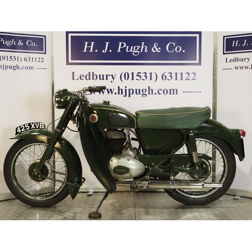 960 - Francis Barnett Cruiser 75 motorcycle. 1956. 225cc. 
Frame No. WB14383
Engine No. 842A/1138
Runs and... 