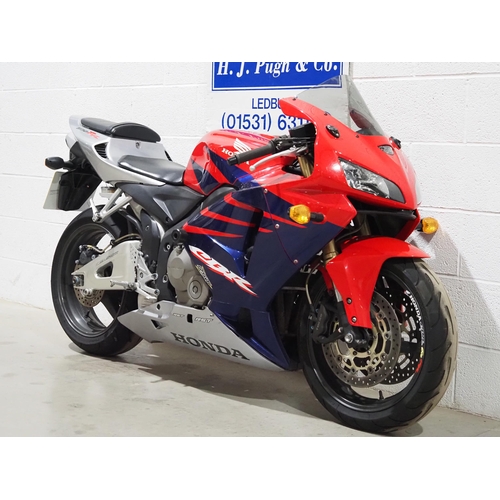 975 - Honda CBR600 RR motorcycle. 2006. 599cc. 
Frame No. JH2PC37A45M209433
Engine No. PC37E2328092
Runs a... 