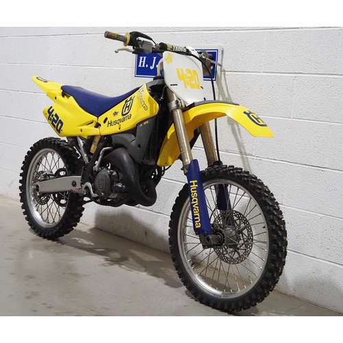 989 - Husqvarna CR125 motocross bike. 2004. 
Runs and rides.