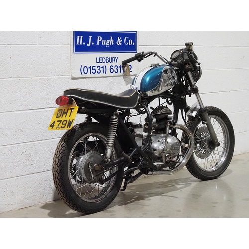 996 - Suzuki GS250T motorcycle project. 1980. 
Fitted with a James 207 engine which turns over with compre... 