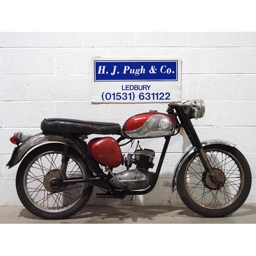 997 - BSA Bantam D10 motorcycle project. 1967. 175cc. 
Engine turns over with compression. 
Reg. KHA 419E.... 