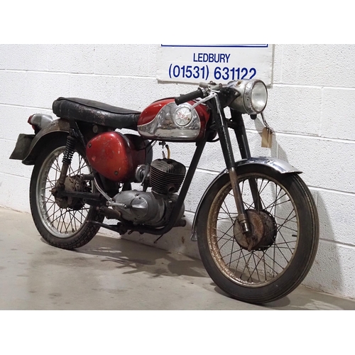 997 - BSA Bantam D10 motorcycle project. 1967. 175cc. 
Engine turns over with compression. 
Reg. KHA 419E.... 