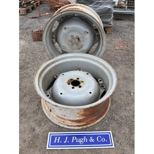 54 - Pair of Tractor front wheel centres 10x24