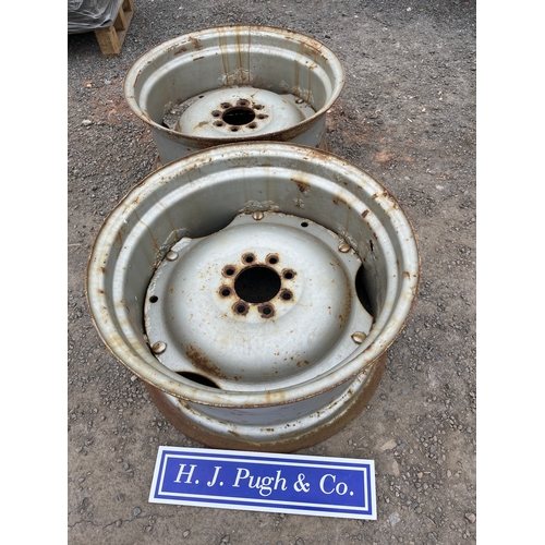 55 - Pair of Tractor front wheel centres 12x24