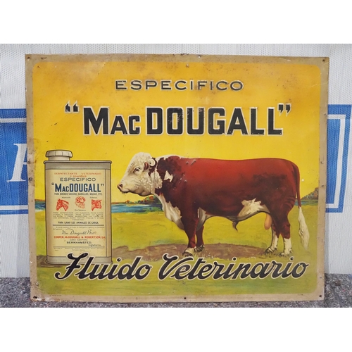 112 - Tin sign - 'MacDougall' 23