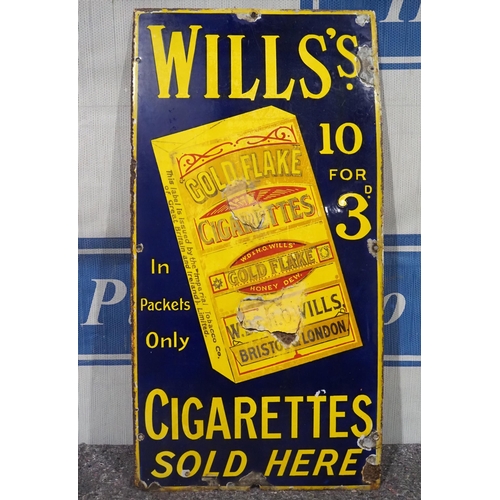 116 - Enamel sign - Wills's Gold Flake Cigarettes 36