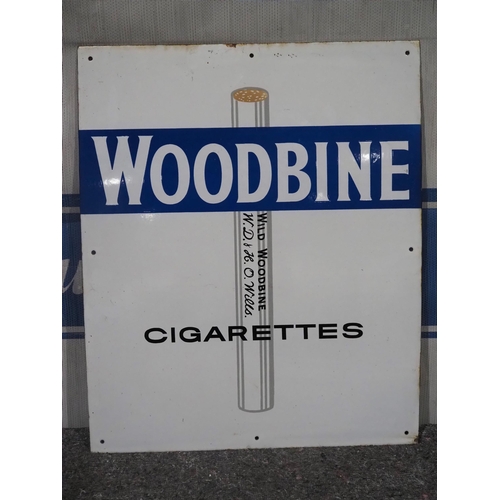 122 - Enamel sign - Woodbine Cigarettes 28