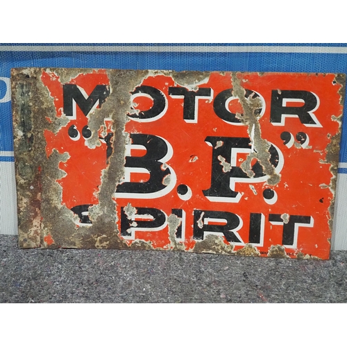 128 - Enamel sign - Motor 'B.P' Spirit 15