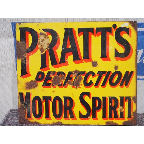 130 - Enamel sign - Pratt's Perfection Motor Spirit 18