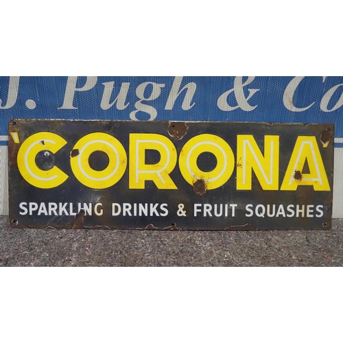 140 - Enamel sign - Corona 10