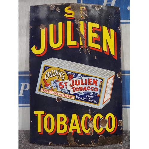 141 - Enamel sign - St. Julien Tobacco 36