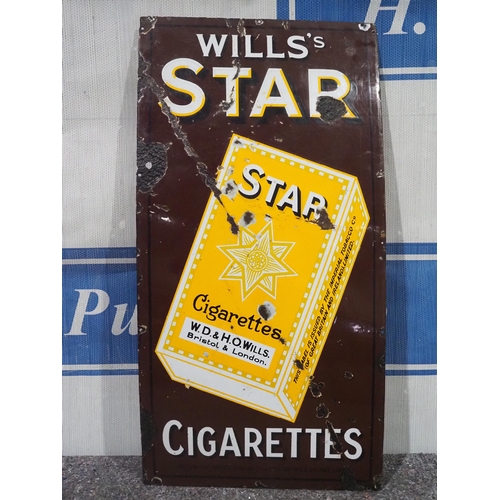 145 - Enamel sign - Wills's Star Cigarettes 36