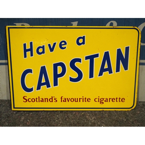 152 - Double sided post mounted enamel sign - Have a Capstan 14