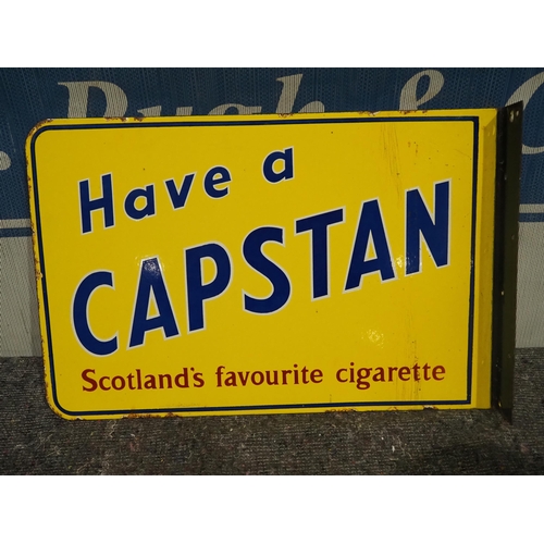 152 - Double sided post mounted enamel sign - Have a Capstan 14