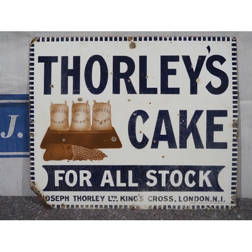 154 - Enamel sign - Thorley's Cake 27