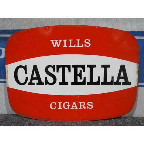 158 - Tin sign - Wills Castella Cigars 18½