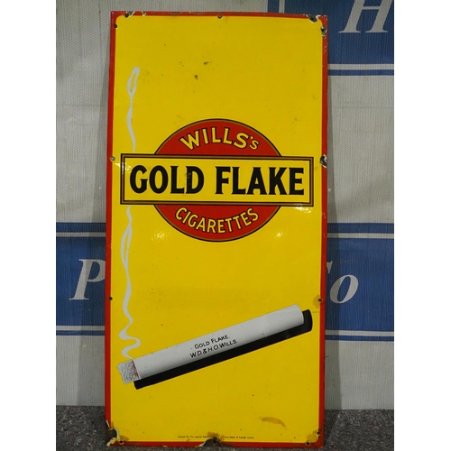 159 - Enamel sign - Wills's Gold Flake Cigarettes 36