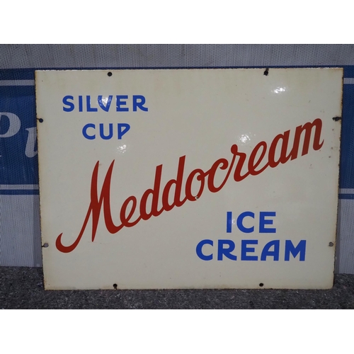 164 - Enamel sign - Silver Cup Meddocream Ice Cream 18