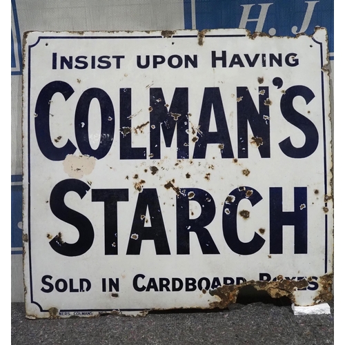 172 - Enamel sign - Colman's Starch 36