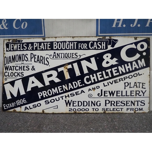 174 - Enamel sign - Martin & Co. Promenade Cheltenham 30