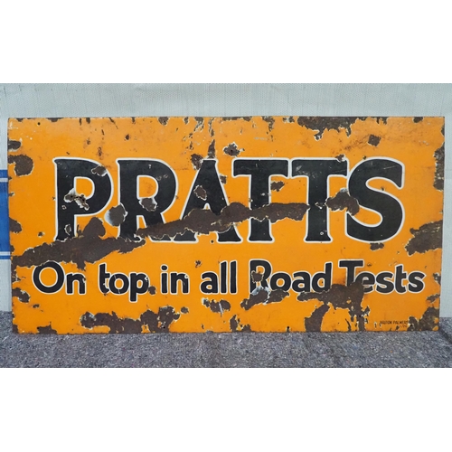 176 - Enamel sign - Pratts 24