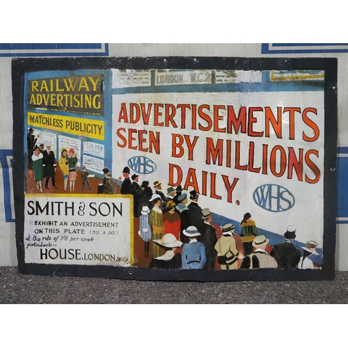 182 - Enamel sign - Smith & Son 30