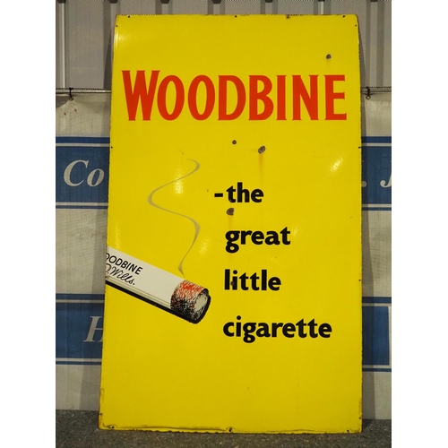 185 - Enamel sign - Woodbine Cigarette 60