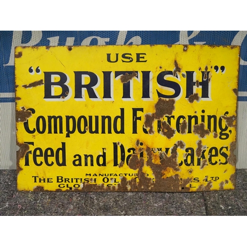 186 - Enamel sign - Use 'British' 13