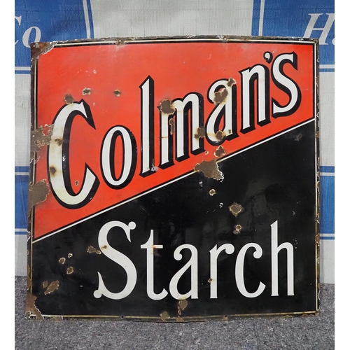 190 - Enamel sign - Colman's Starch 36