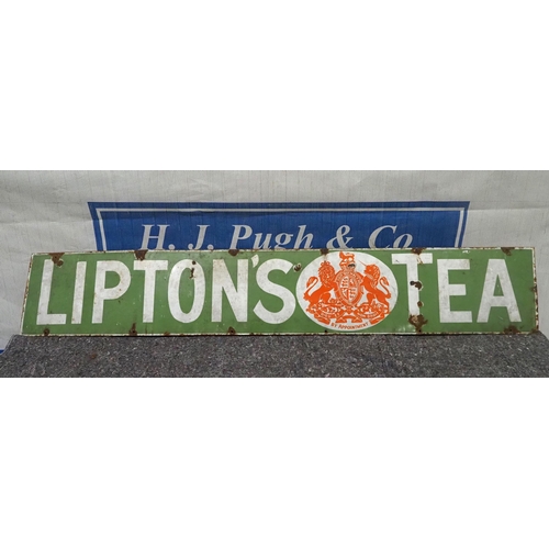 198 - Enamel sign - Lipton's Tea 12