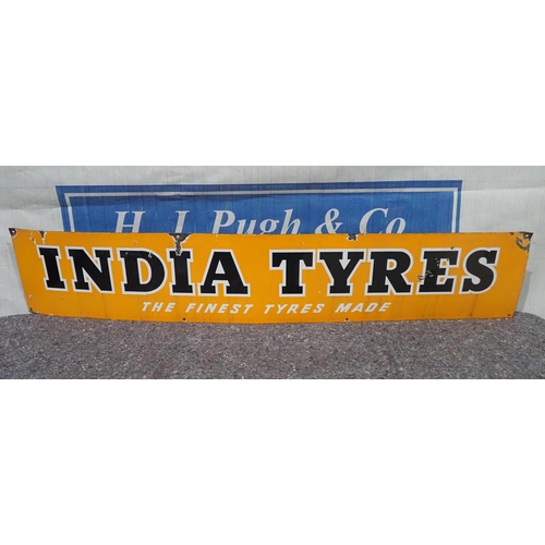 202 - Enamel sign - India Tyres 12