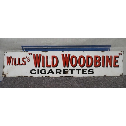 203 - Enamel sign - Wills's 'Wild Woodbine' Cigarettes 15