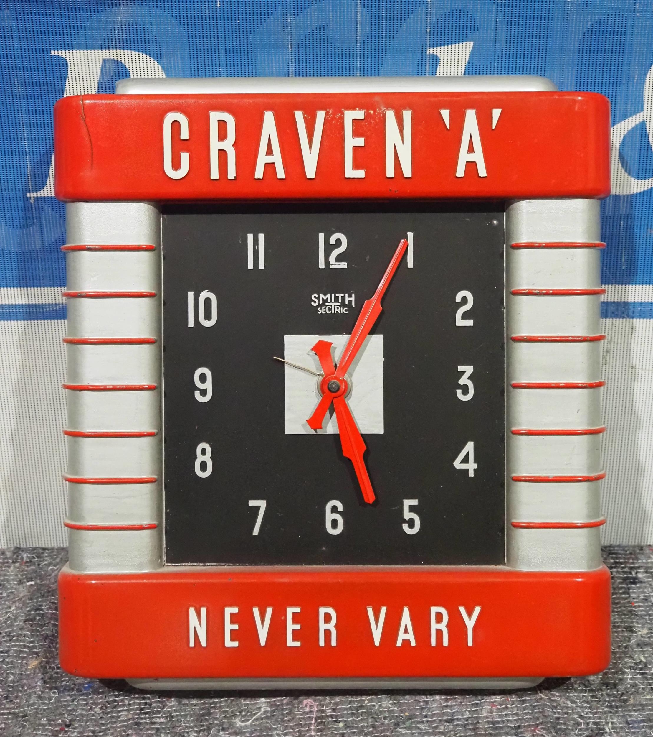 Craven 'A' Smith Sectric clock