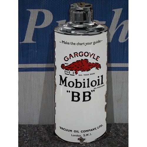 32 - Enamel sign - Gargoyle Mobiloil 'BB' 16