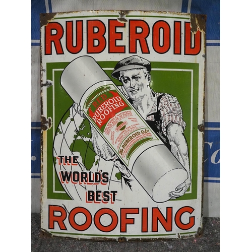 37 - Enamel sign - Ruberoid Roofing 36