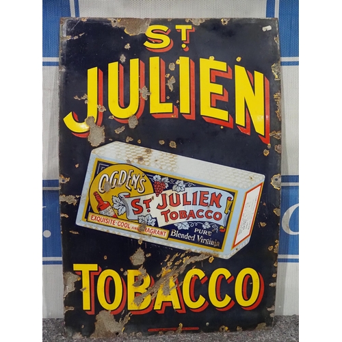 40 - Enamel sign - St. Julien Tobacco 36