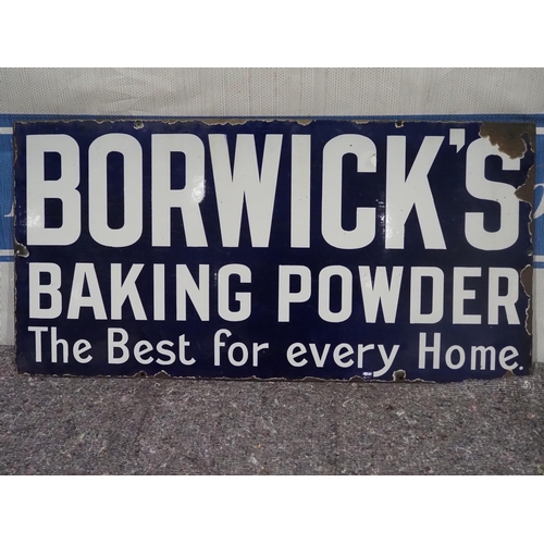 62 - Enamel sign - Borwick's Baking Powder 36